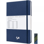 Jumping Fox Hard-covered lined leatherette journals with page numbers