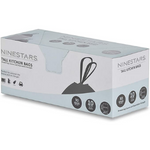 NINESTARS NSTB-10-30 Extra Strong White Trash Bag wDrawstring Closure, 10 Gal. 40 L., 30 count