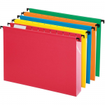 Pendaflex SureHook (Extra Capacity) Reinforced Hanging Folders, Letter Size, Assorted Colors, Total of 20 Folders per Box