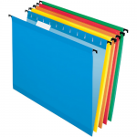 Pendaflex SureHook Reinforced Hanging Folders, Letter Size, Assorted Colors, 20 per Box (6152 15 ASST)