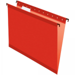 Pendaflex SureHook Reinforced Hanging Folders, Letter Size, RED, 20 per Box