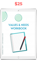 values & needs workbook